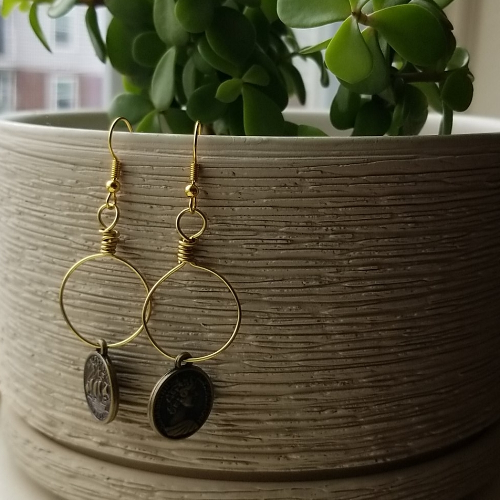 Ancient Coin Hoops